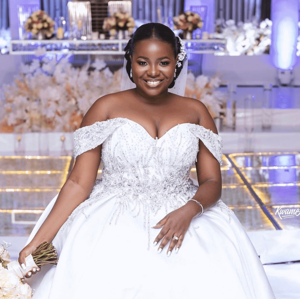 bride at a wedding, photo by vintage media and events